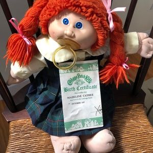 Vintage Cabbage Patch Kid doll with birth certificate